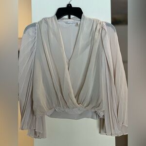 Alice + Olivia 100% Silk Draped Too